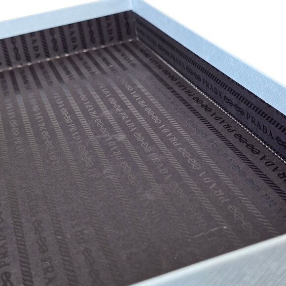 Authentic PRADA Empty Light Blue Box w Tissue Paper & Dustbags 13.75"x12"x5.25" - Picture 10 of 15